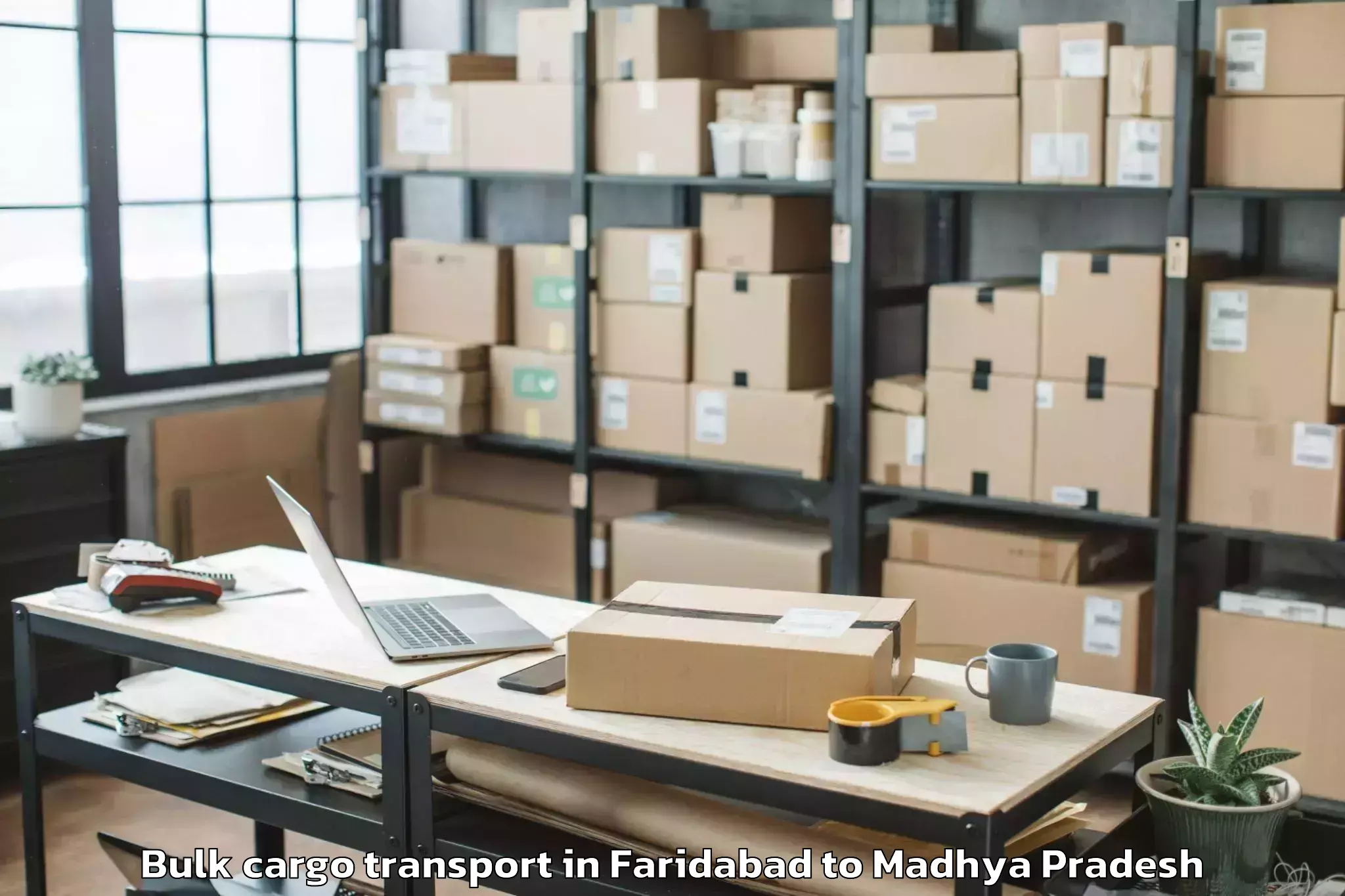 Reliable Faridabad to Raghogarh Bulk Cargo Transport